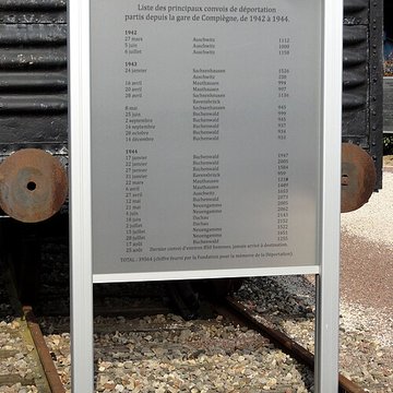 Quai des Déportés, en gare de Compiègne