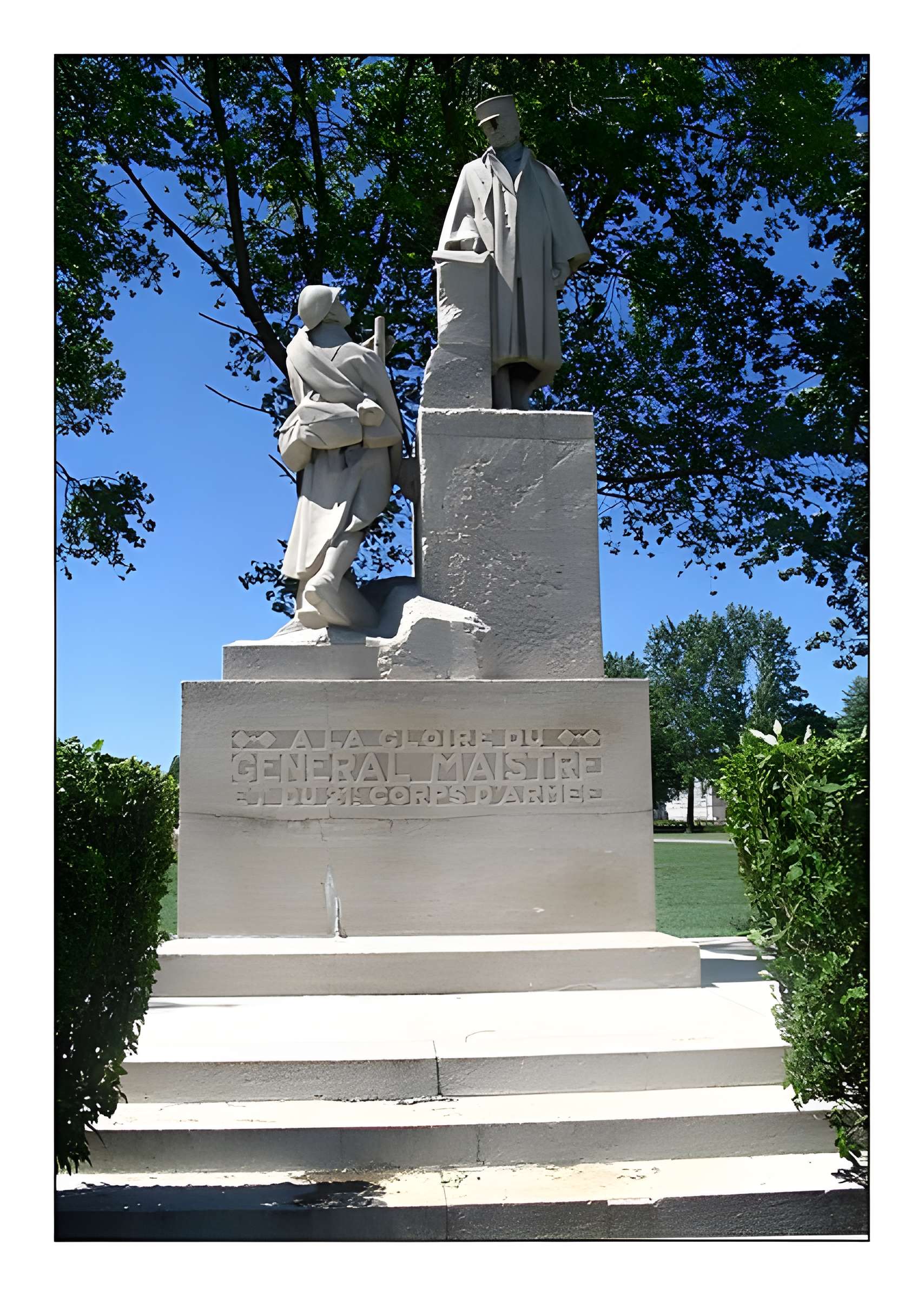 Monument au général Maistre et au 21e Corps d’Armée