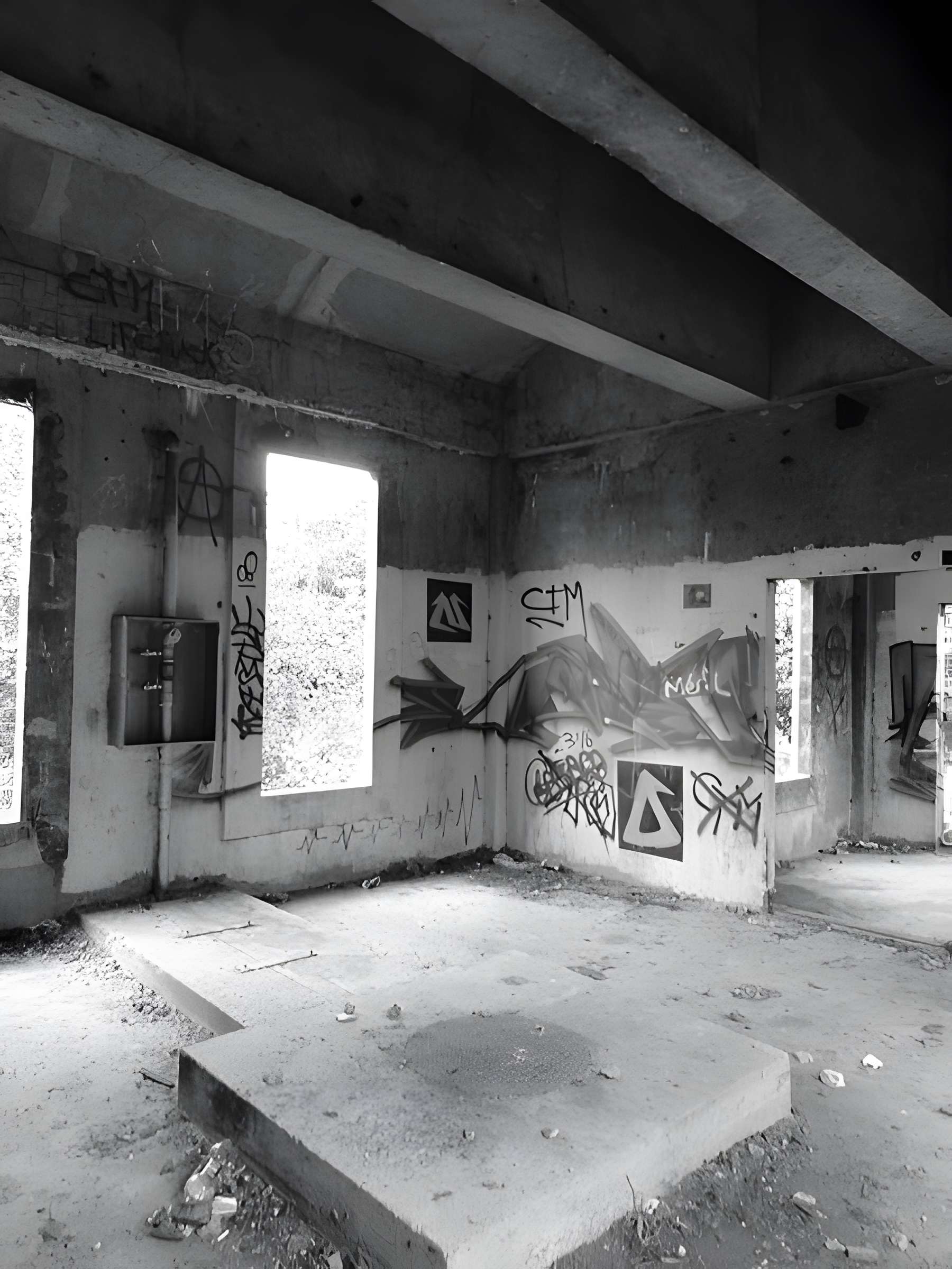 Chevalement de la fosse n° 13bis dite  Félix Bollaert