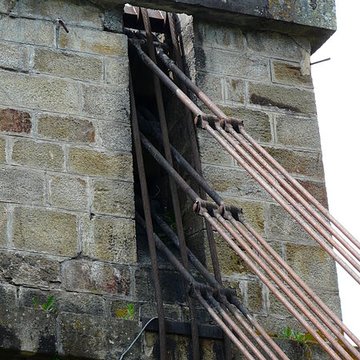 Pont suspendu sur lAllier