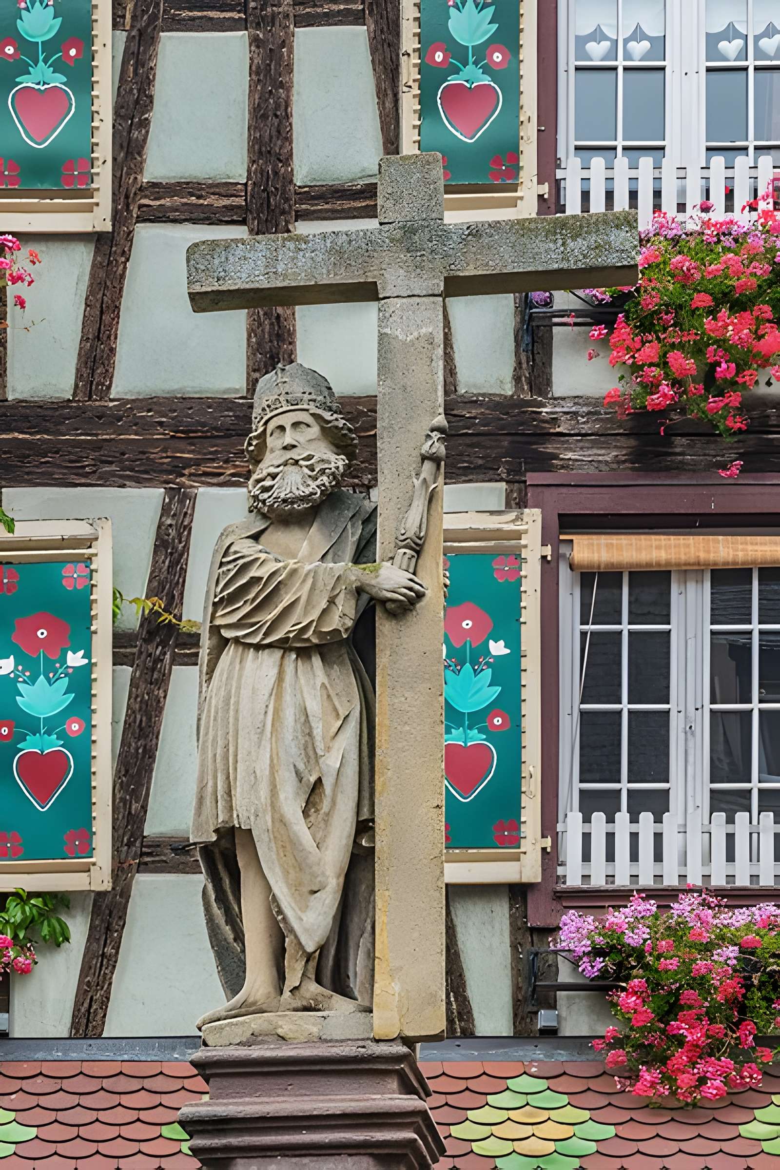 Fontaine Constantin, située devant l'église