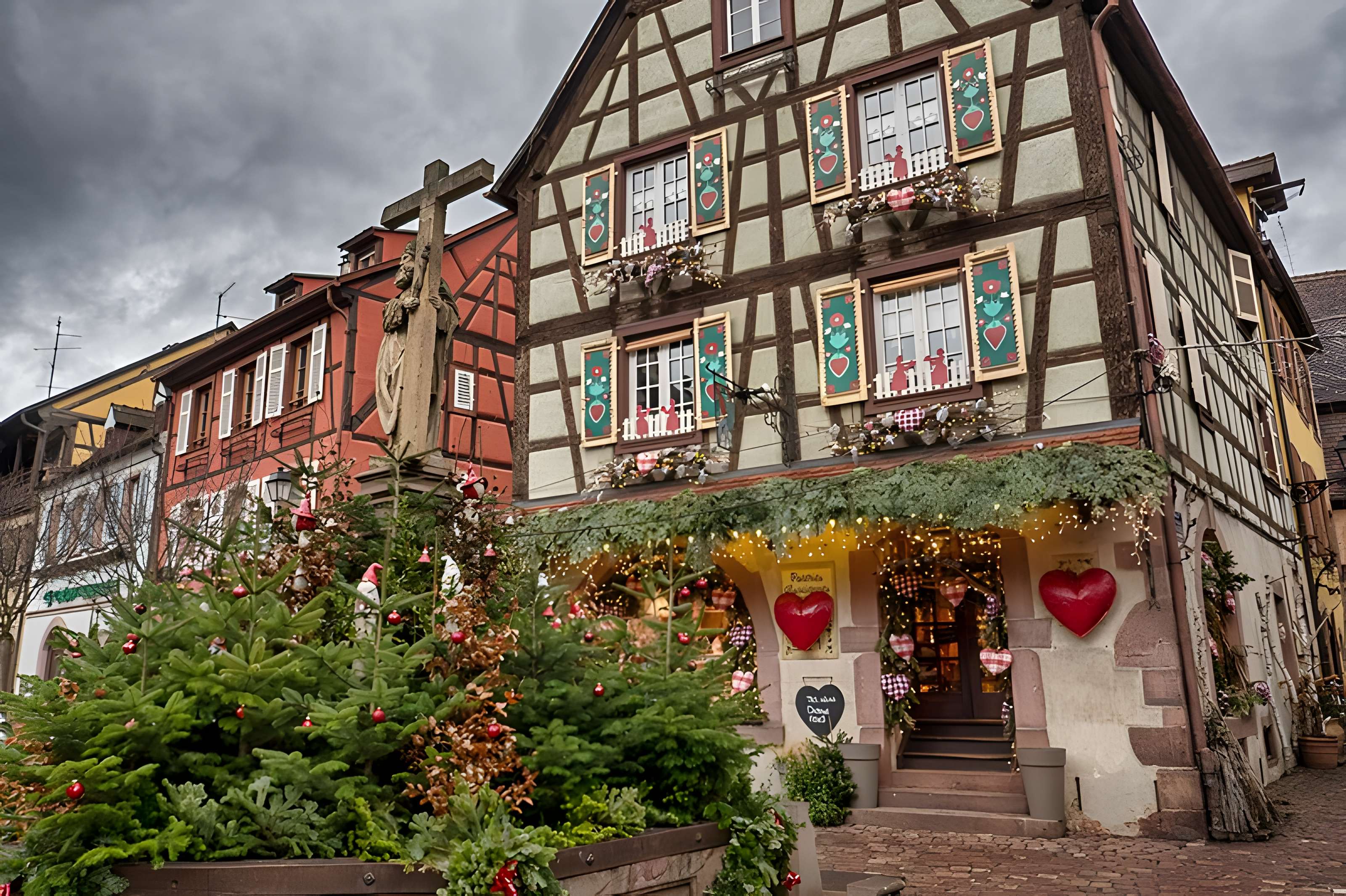 Fontaine Constantin, située devant l'église
