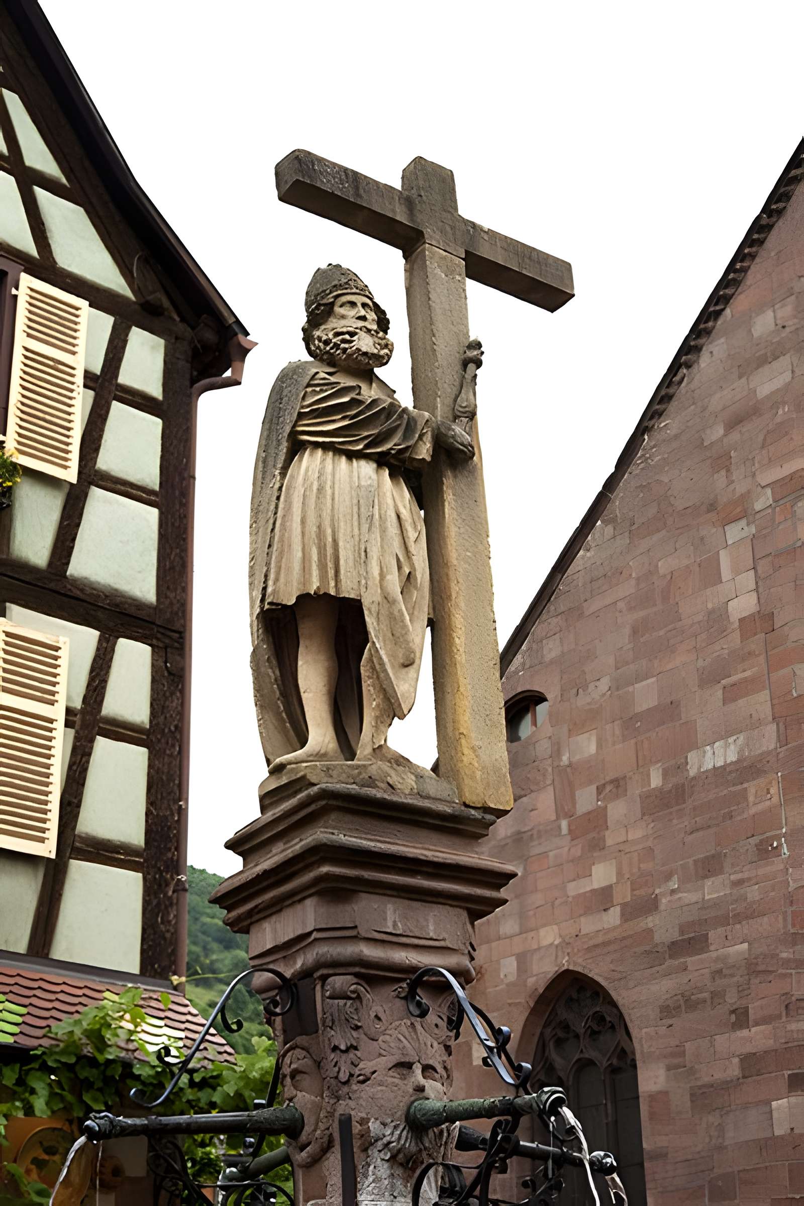 Fontaine Constantin, située devant l'église