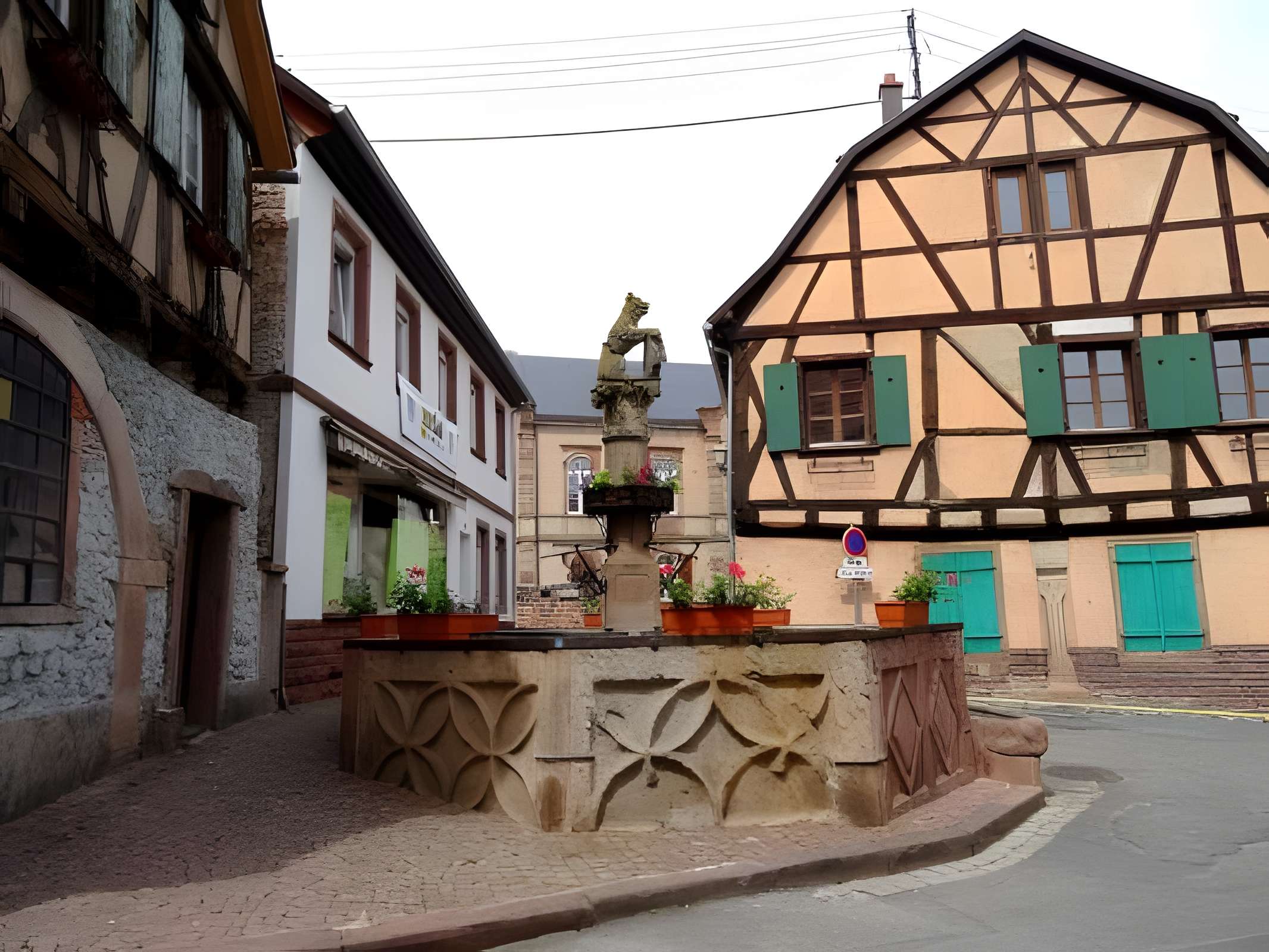 Fontaine de l'Ours à Heiligenstein 