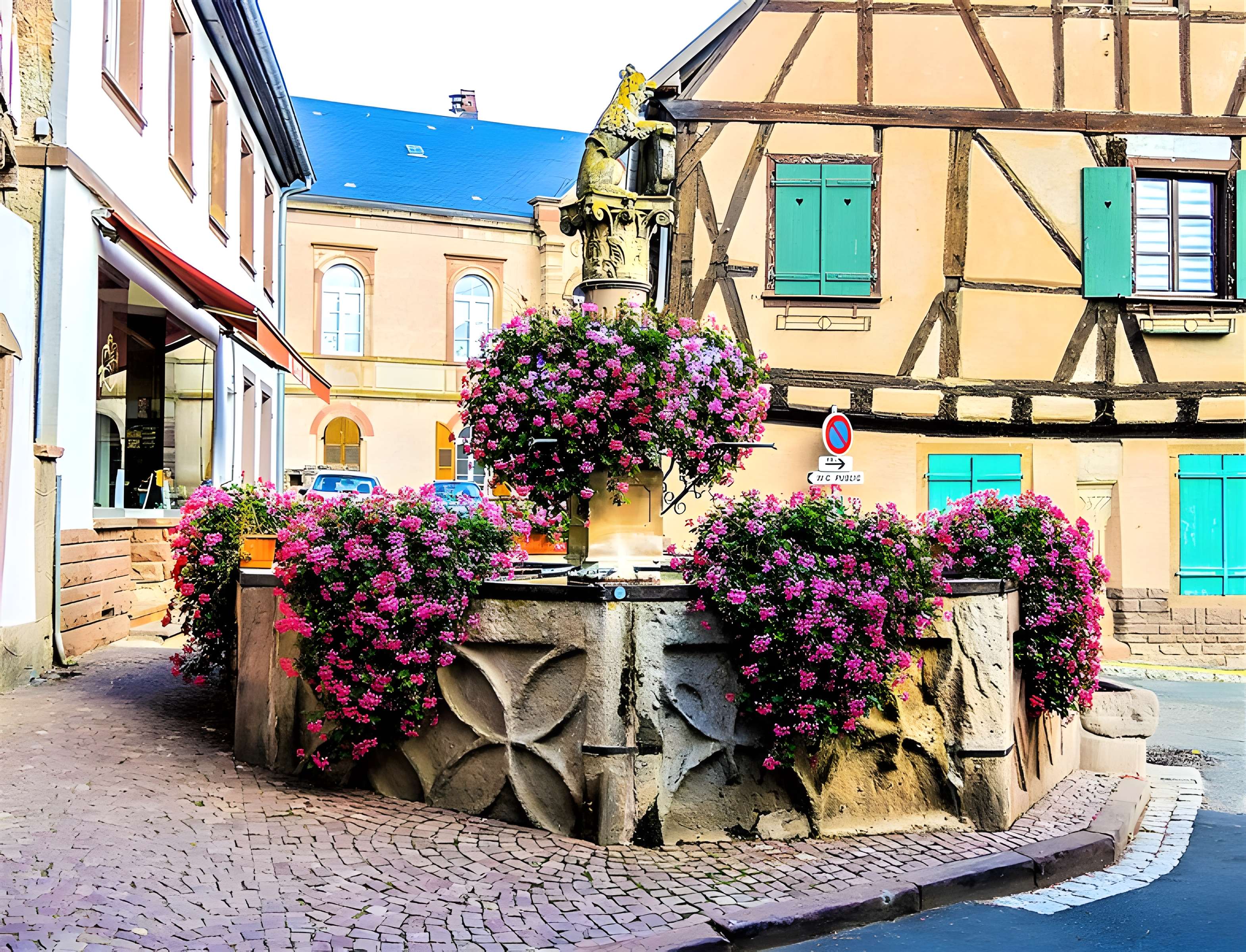 Fontaine de l'Ours à Heiligenstein