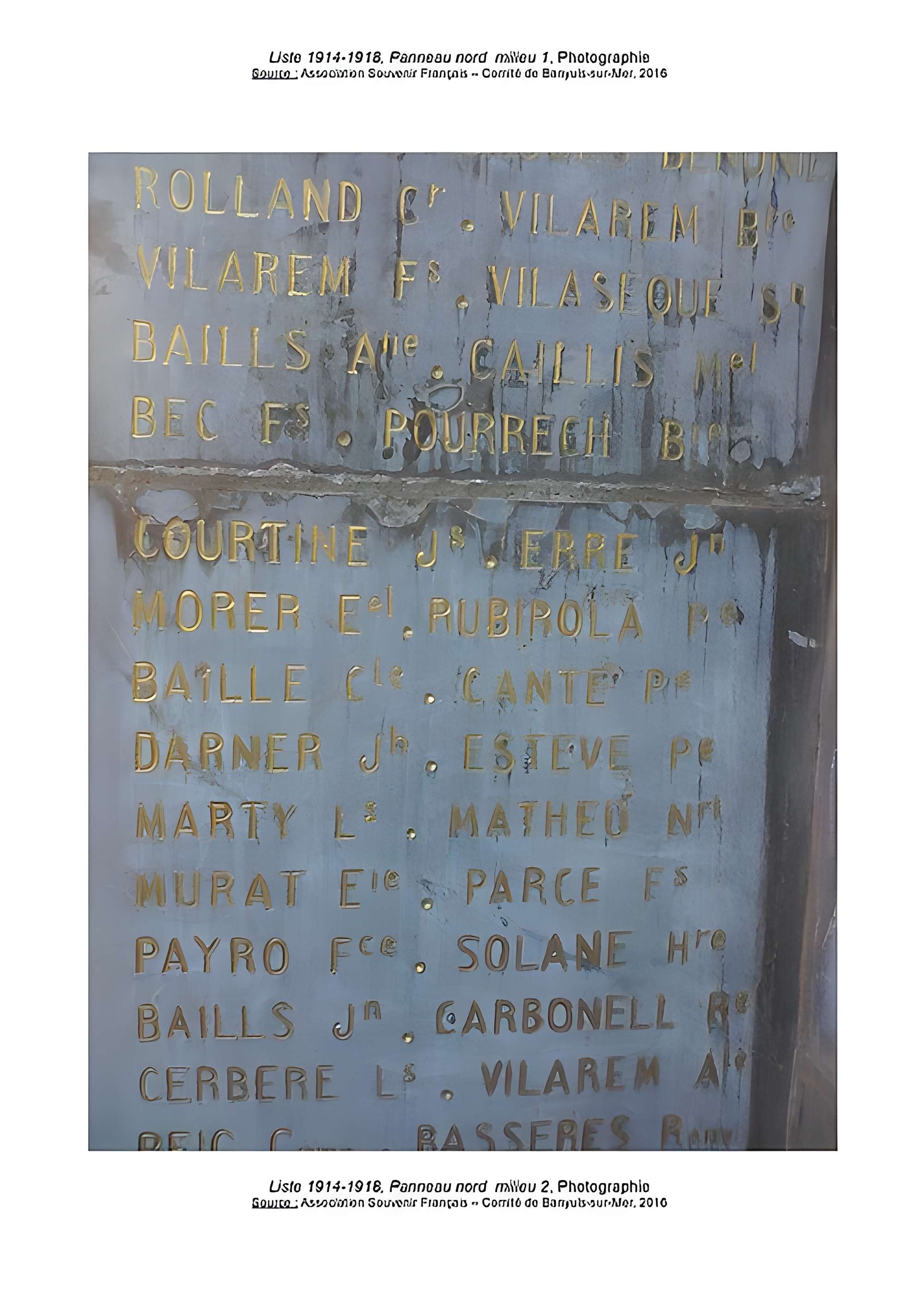 Monument aux morts de la guerre de 1914-1918