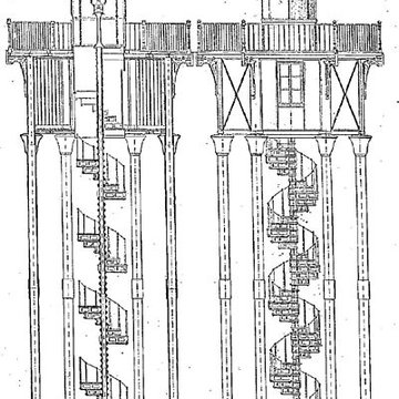 Feu métallique du môle, situé à lextrémité du môle du port