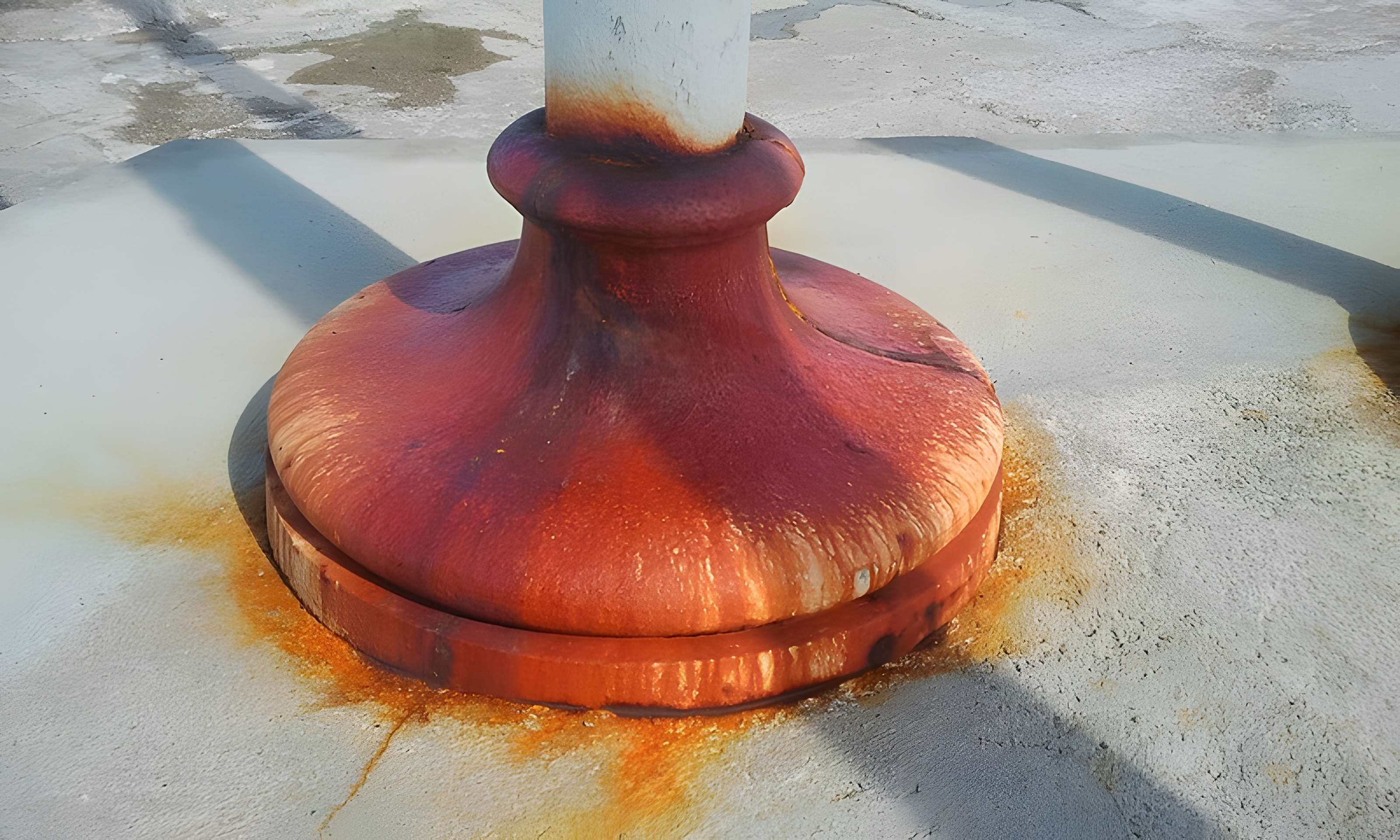 Feu métallique du môle, situé à l'extrémité du môle du port