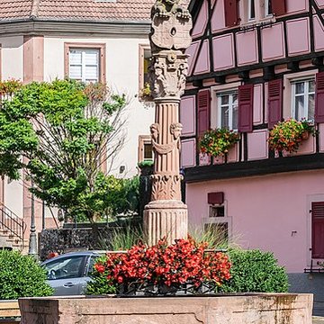 Fontaine Place de la République à Ribeauvillé