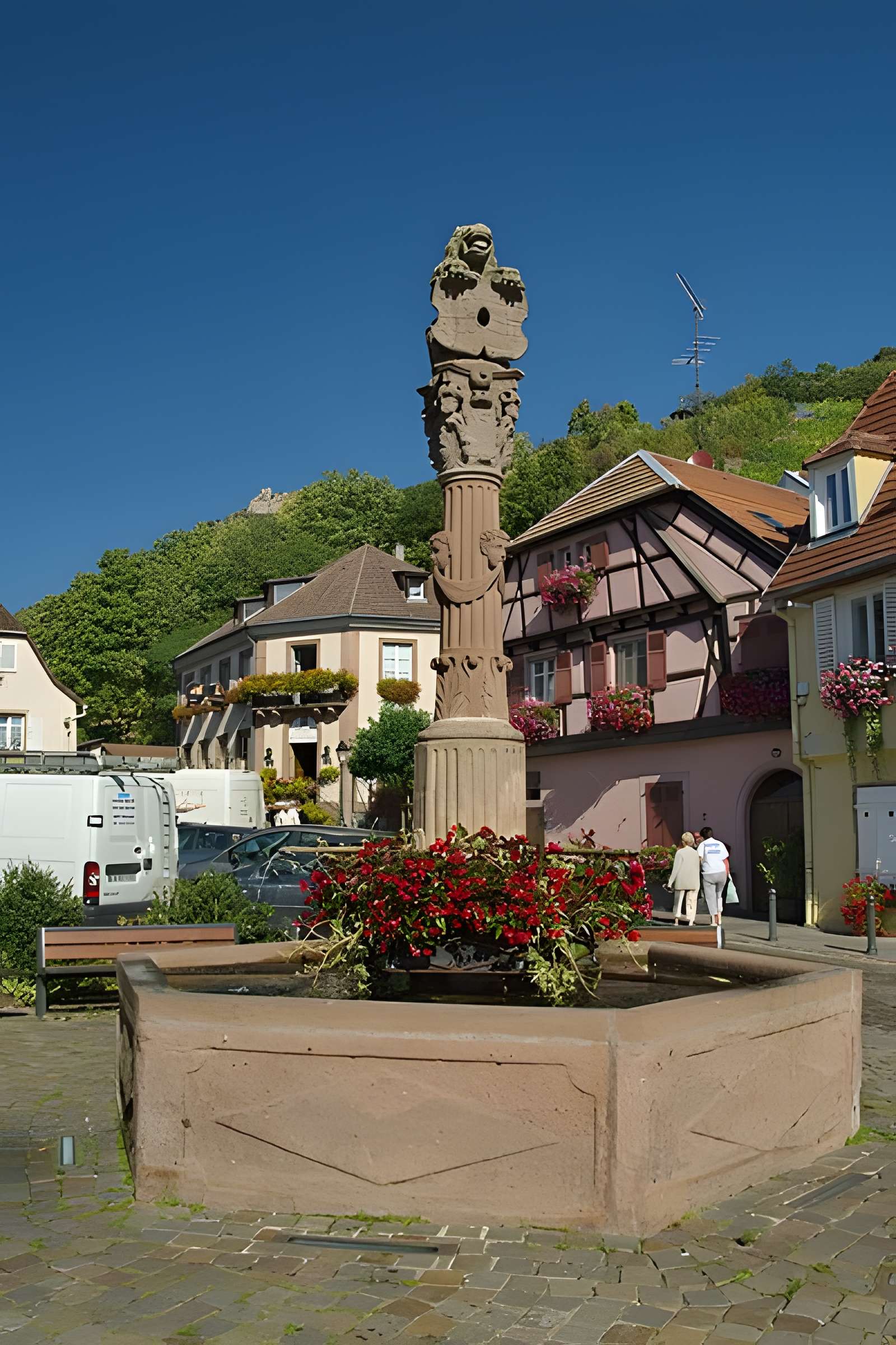Fontaine Place de la République à Ribeauvillé