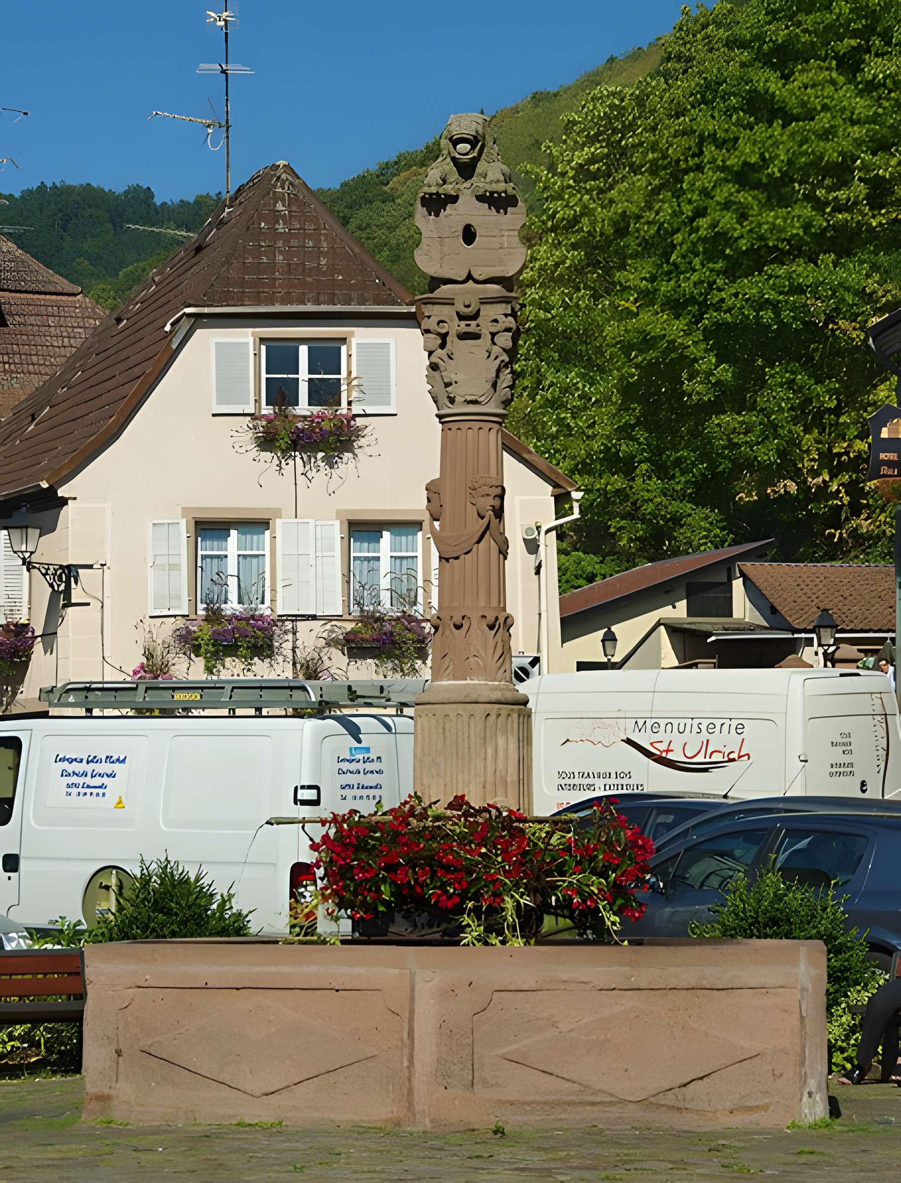 Fontaine Place de la République à Ribeauvillé