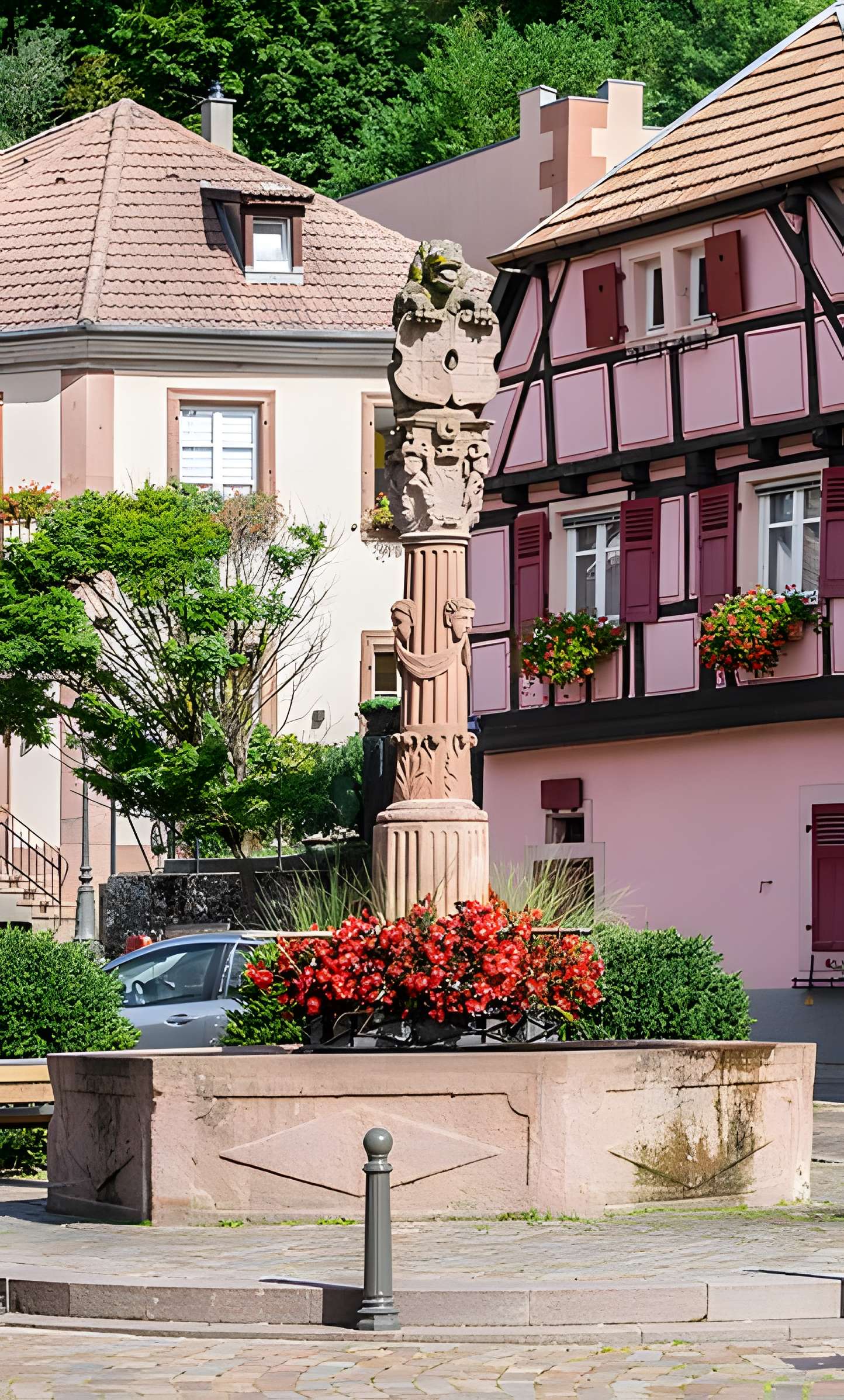 Fontaine Place de la République à Ribeauvillé