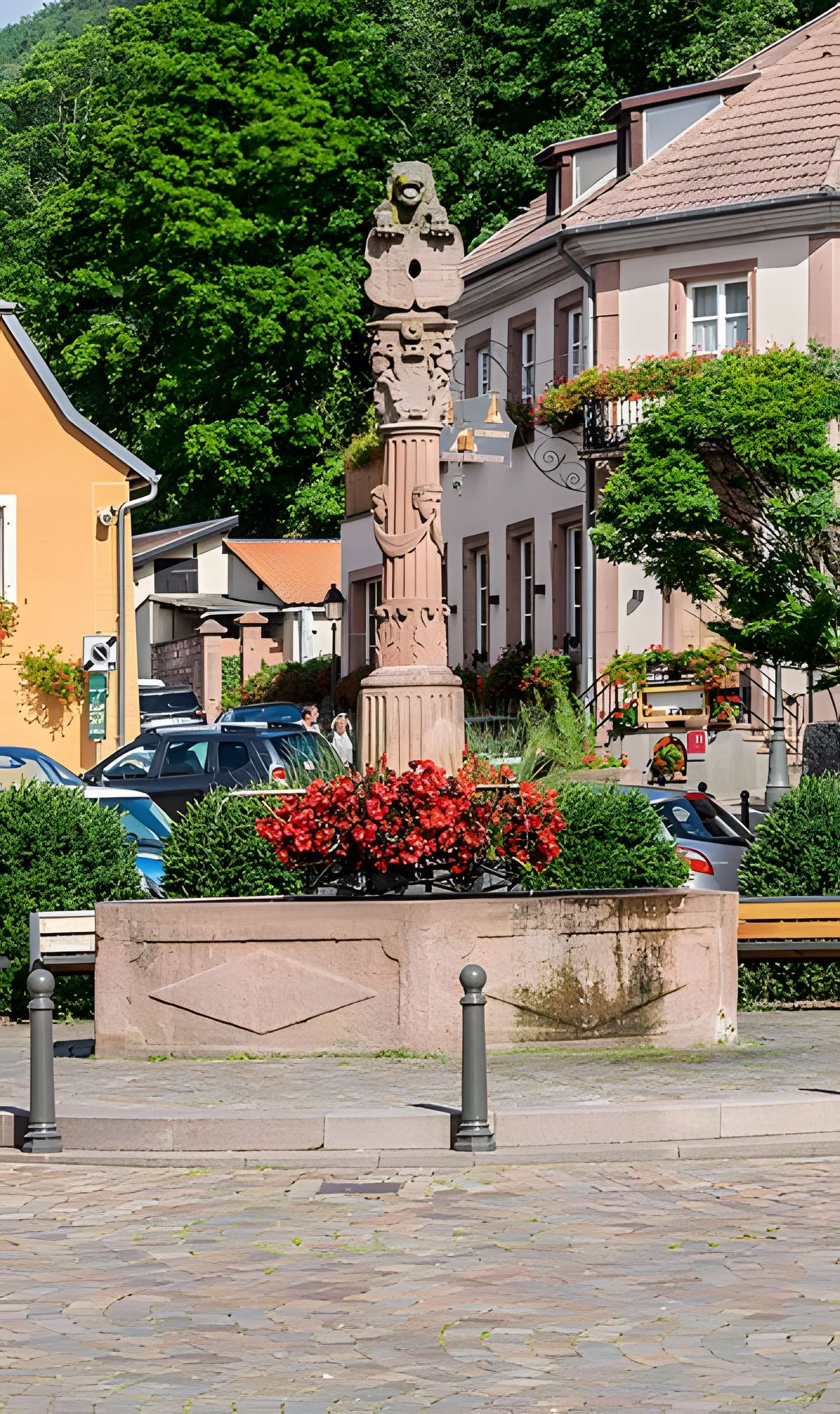 Fontaine Place de la République à Ribeauvillé