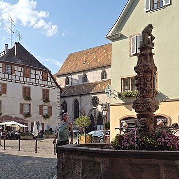 Fontaine Place de lHôtel-de-Ville à Ribeauvillé