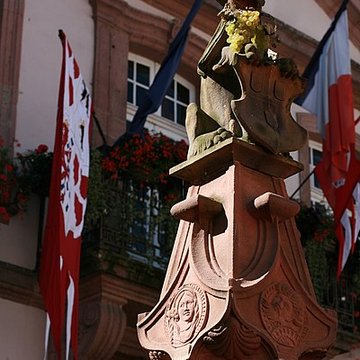 Fontaine Place de lHôtel-de-Ville à Ribeauvillé