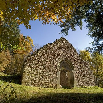 Ancienne église paroissiale du village disparu de Birsbach, dite Heidenkirche