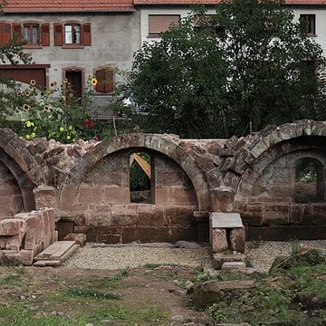 Vestiges de lancienne abbaye de Graufthal