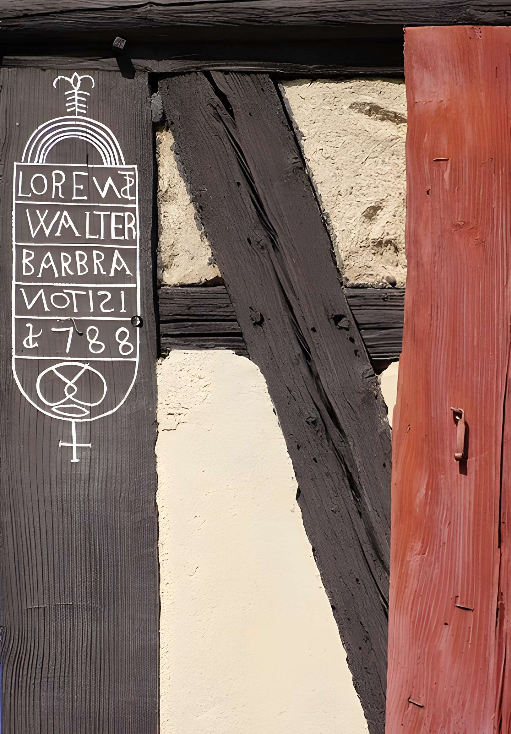 Maison en pan de bois