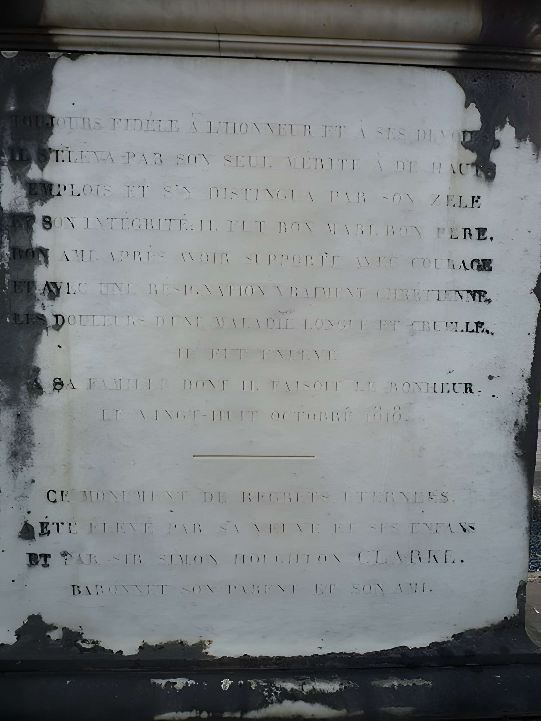 Monument du général Clarke