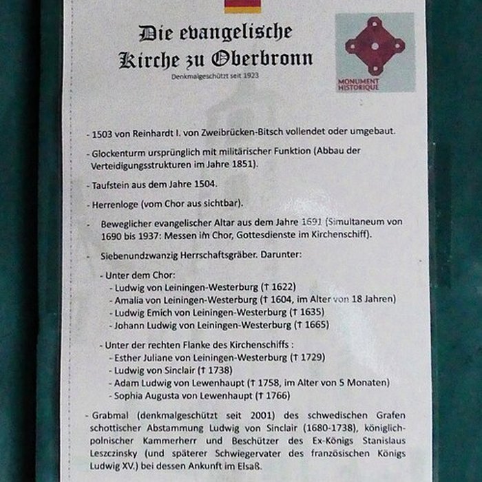 Photo de Eglise mixte dOberbronn