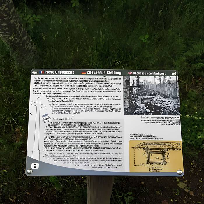 Photo de Champ de bataille de lHartmannswillerkopf dans la forêt communale également sur communes de Hartmannswiller, Soultz-Haut-Rhin, Wattwiller et Wuenheim