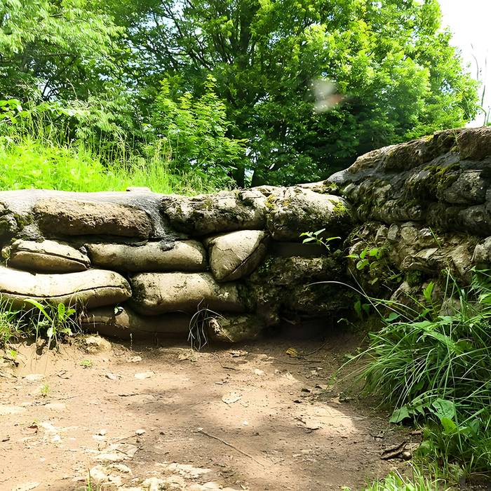 Photo de Champ de bataille de lHartmannswillerkopf dans la forêt communale également sur communes de Hartmannswiller, Soultz-Haut-Rhin, Wattwiller et Wuenheim