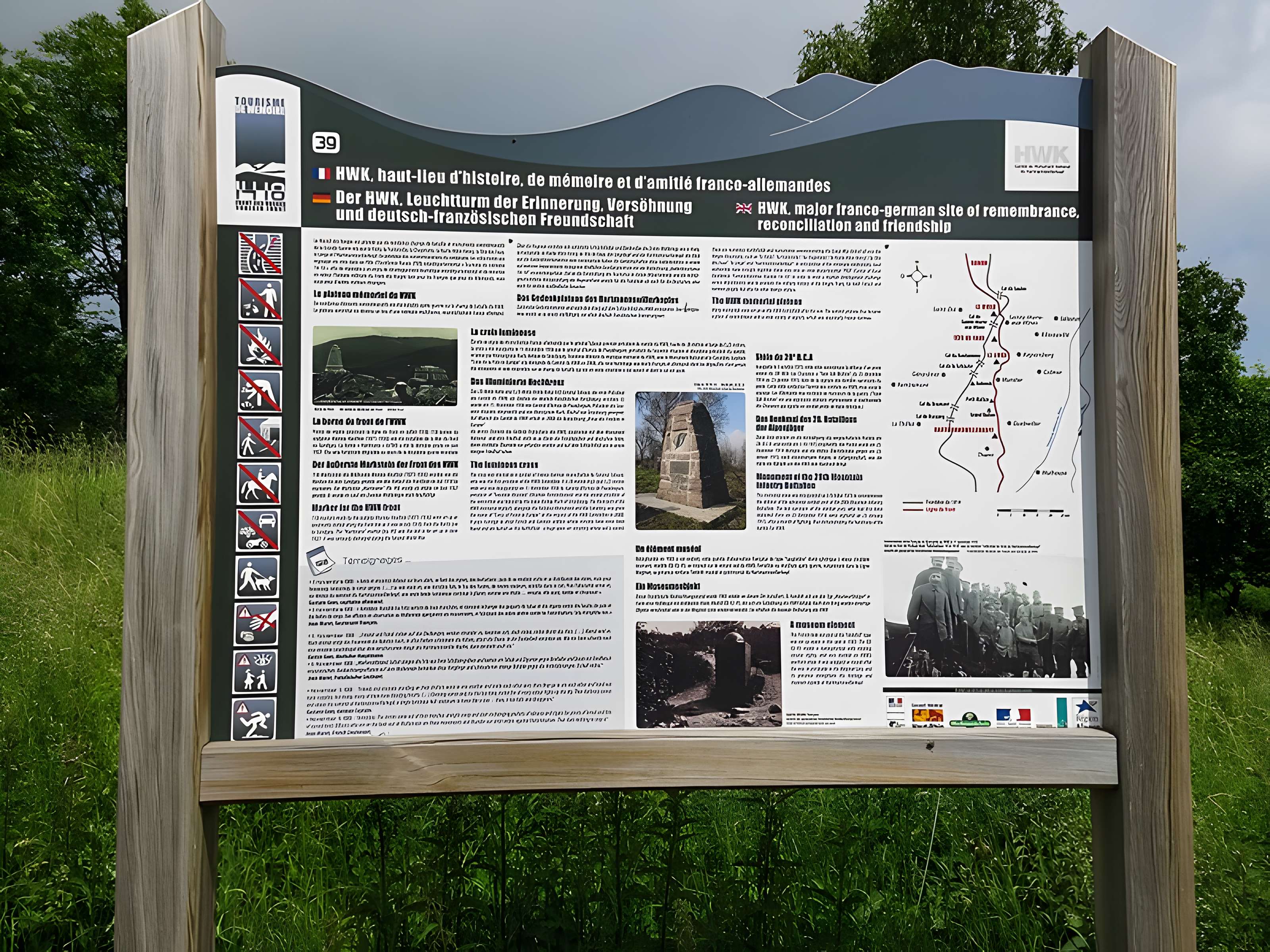 Champ de bataille de l'Hartmannswillerkopf dans la forêt communale
