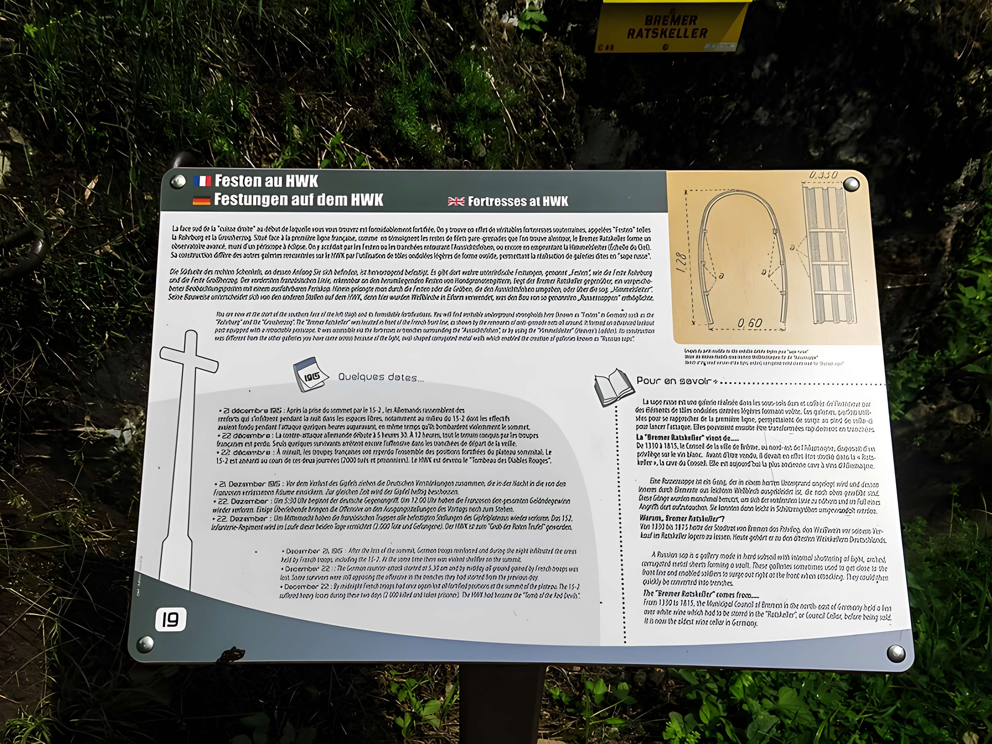 Champ de bataille de l'Hartmannswillerkopf dans la forêt communale