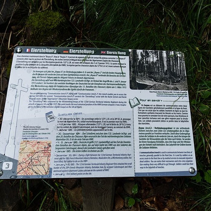 Photo de Champ de bataille de lHartmannswillerkopt dans la forêt communale également sur communes de Soultz-Haut-Rhin, Uffholtz, Wattwiller et Wuenheim