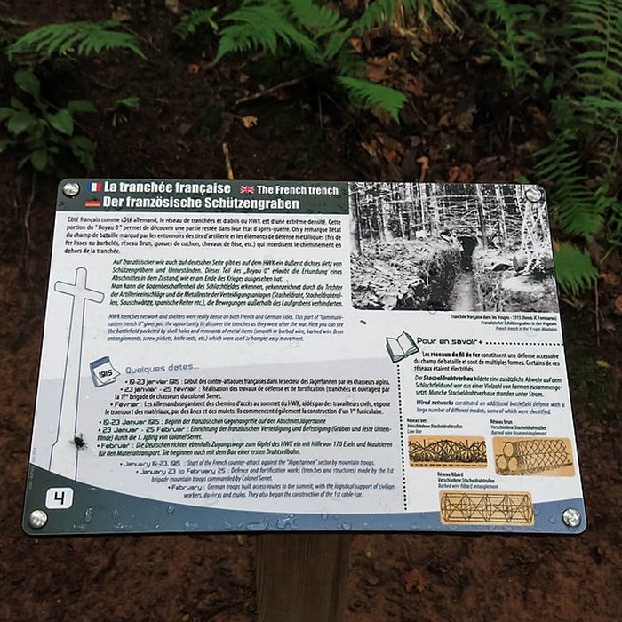 Photo de Champ de bataille de lHartmannswillerkopt dans la forêt communale également sur communes de Soultz-Haut-Rhin, Uffholtz, Wattwiller et Wuenheim