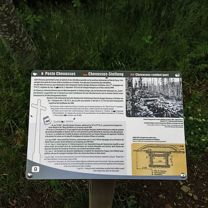 Photo de Champ de bataille de lHartmannswillerkopt dans la forêt communale également sur communes de Soultz-Haut-Rhin, Uffholtz, Wattwiller et Wuenheim