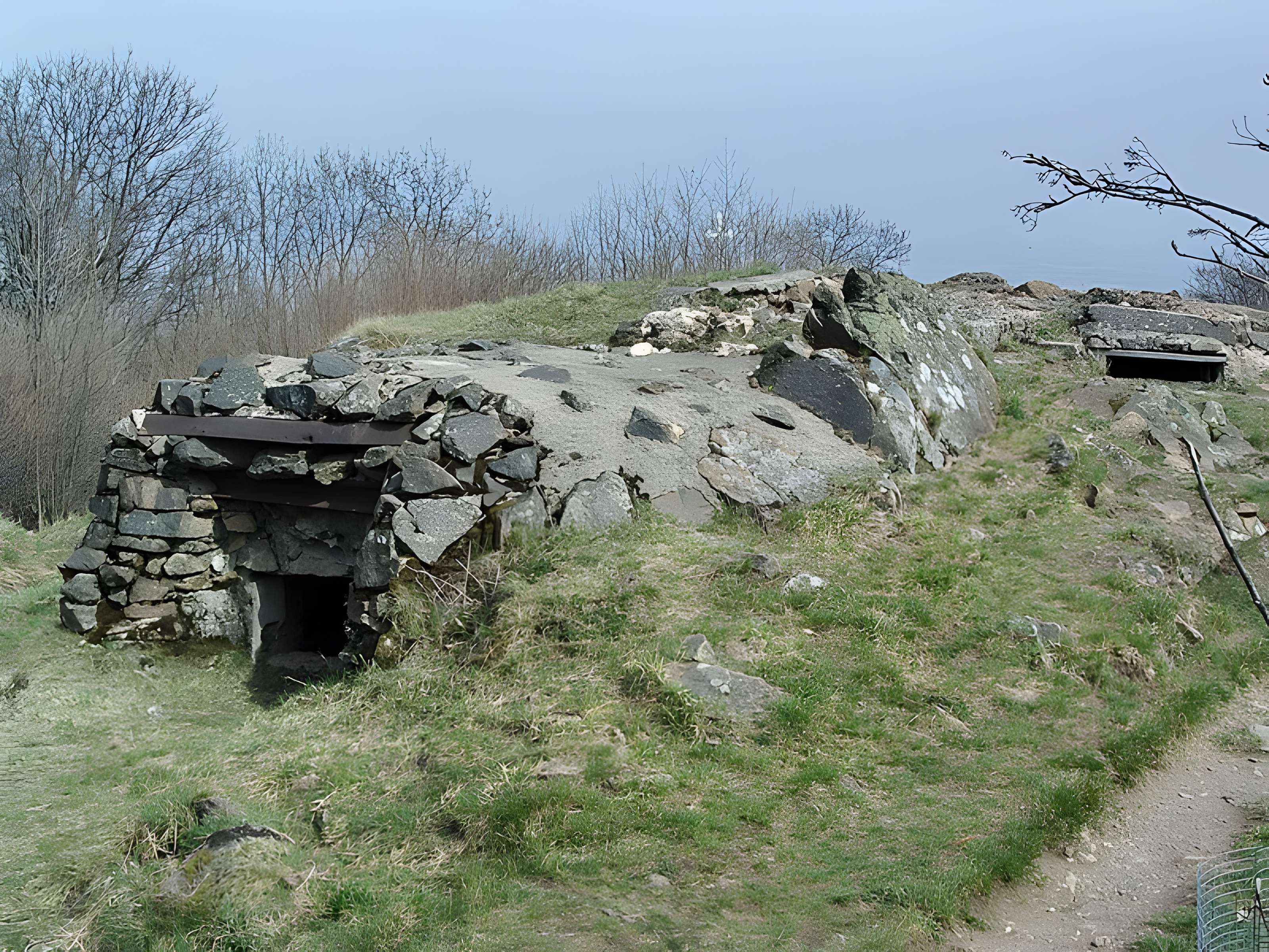 Champ de bataille de l'Hartmannswillerkopt dans la forêt communale (également sur communes de Soultz-Haut-Rhin, Uffholtz, Wattwiller et Wuenheim)