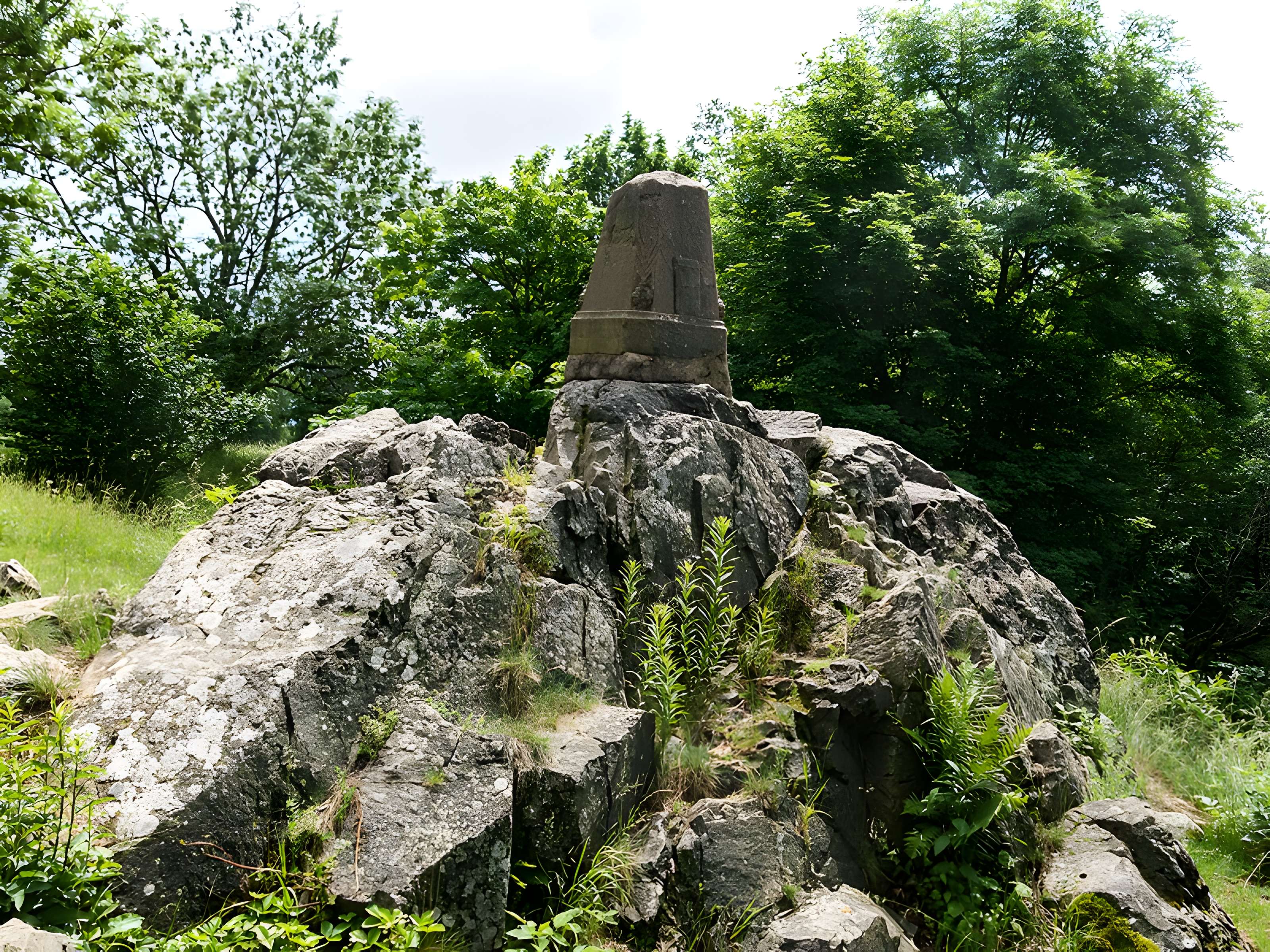 Champ de bataille de l'Hartmannswillerkopt dans la forêt communale (également sur communes de Soultz-Haut-Rhin, Uffholtz, Wattwiller et Wuenheim)