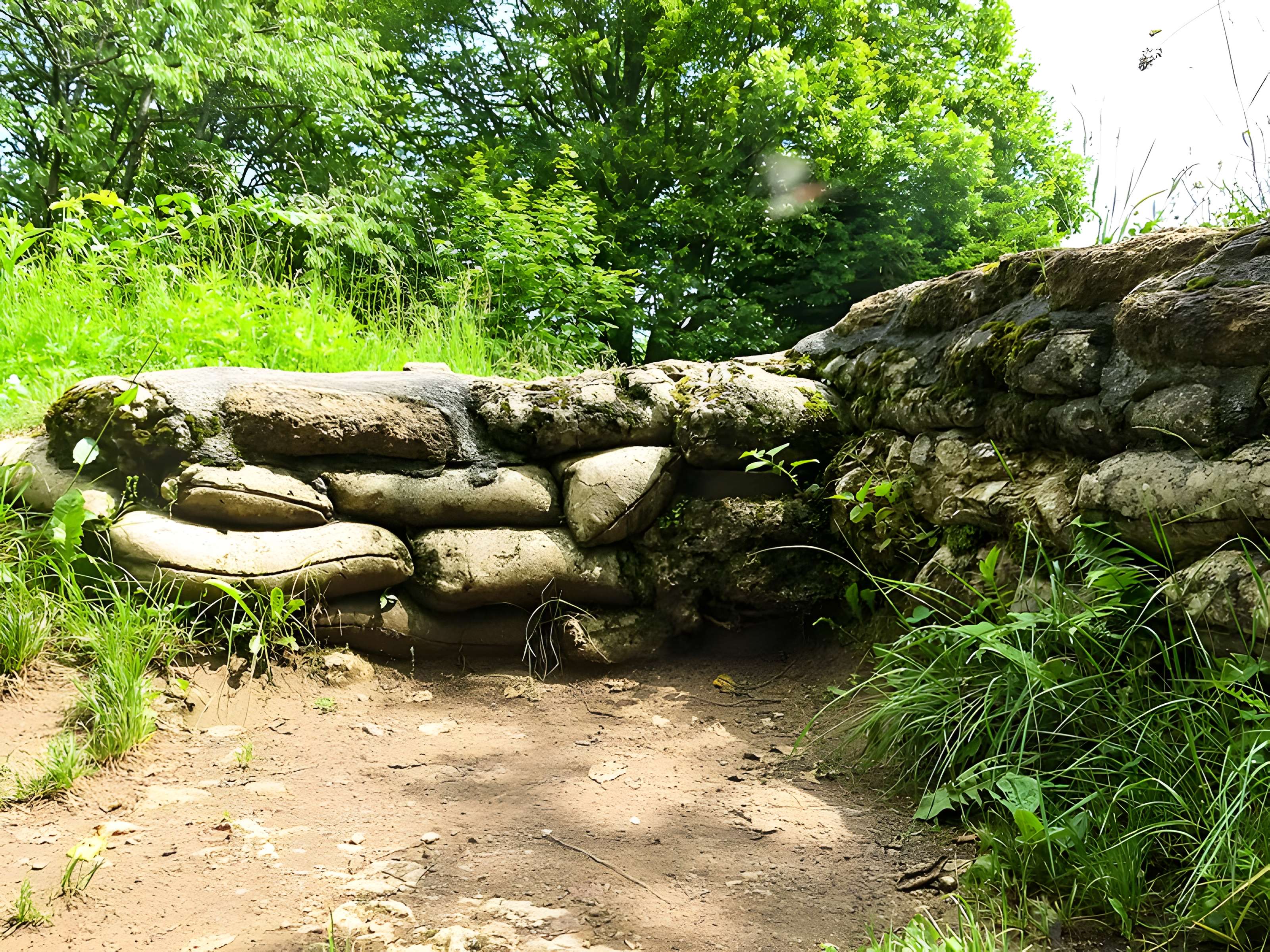 Champ de bataille de l'Hartmannswillerkopt dans la forêt communale (également sur communes de Soultz-Haut-Rhin, Uffholtz, Wattwiller et Wuenheim)