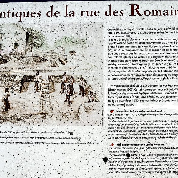 Photo de Vestiges dune installation de bain romaine