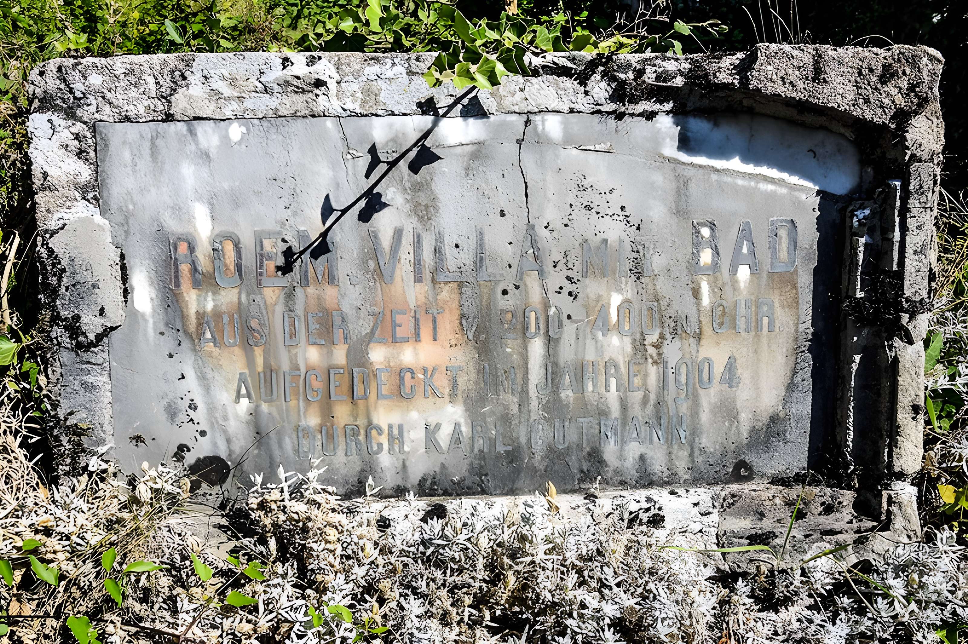Vestiges d'une installation de bain romaine