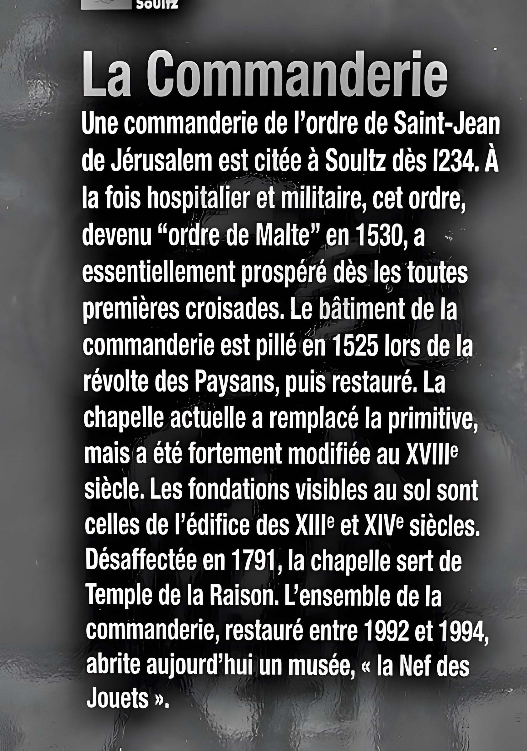 Ancienne commanderie des Hospitaliers de Saint-Jean