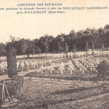 Cimetière roumain et son monument