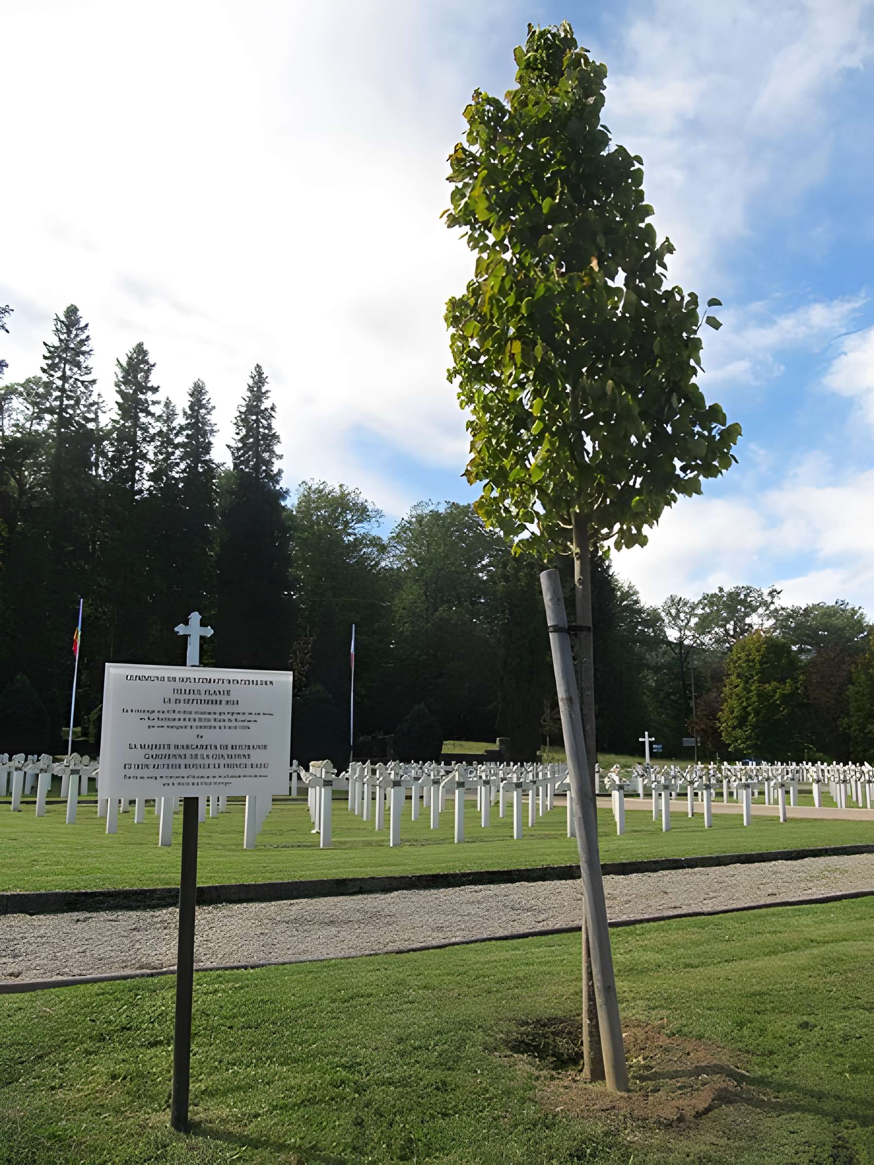 Cimetière roumain et son monument