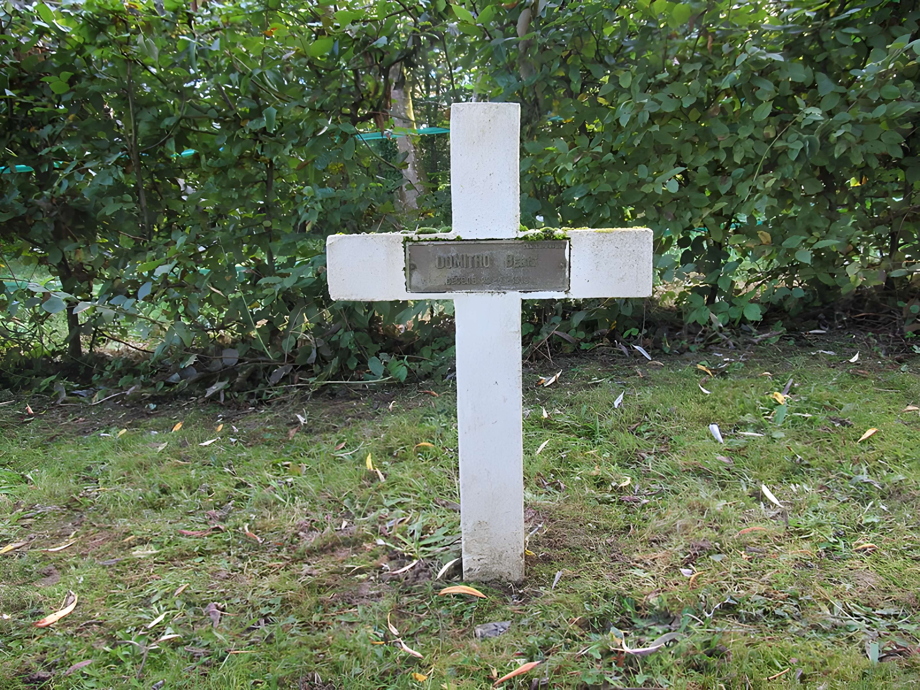Cimetière roumain et son monument