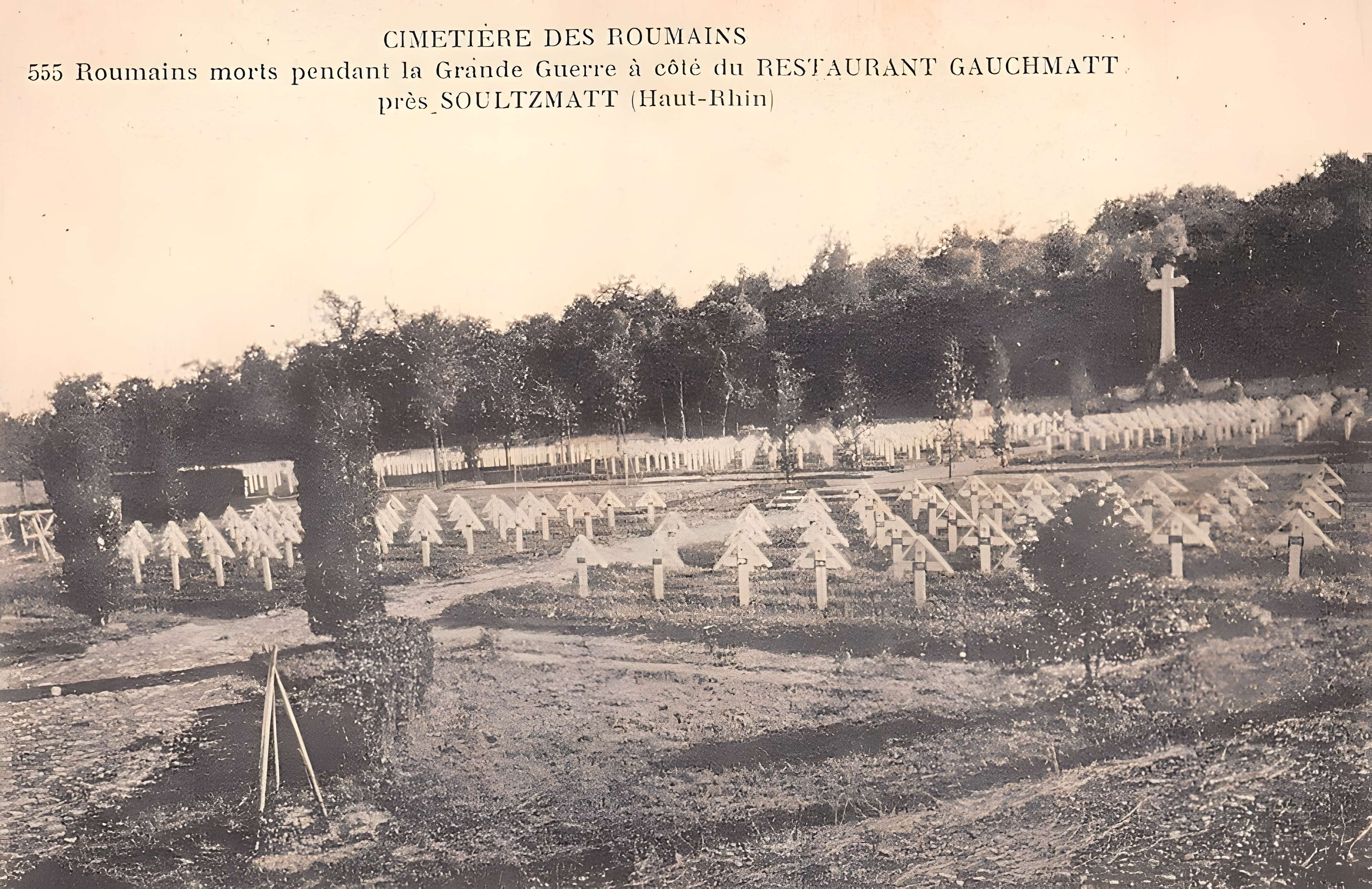 Cimetière roumain et son monument