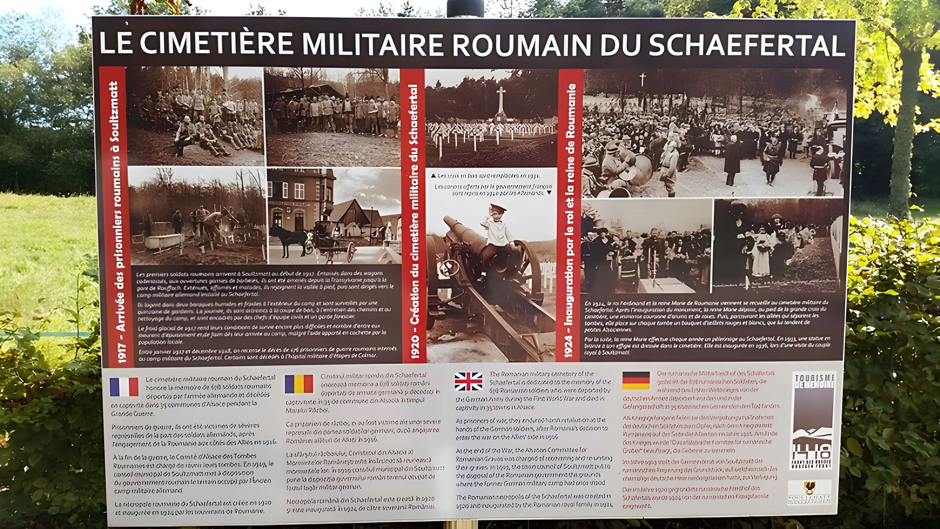 Cimetière roumain et son monument