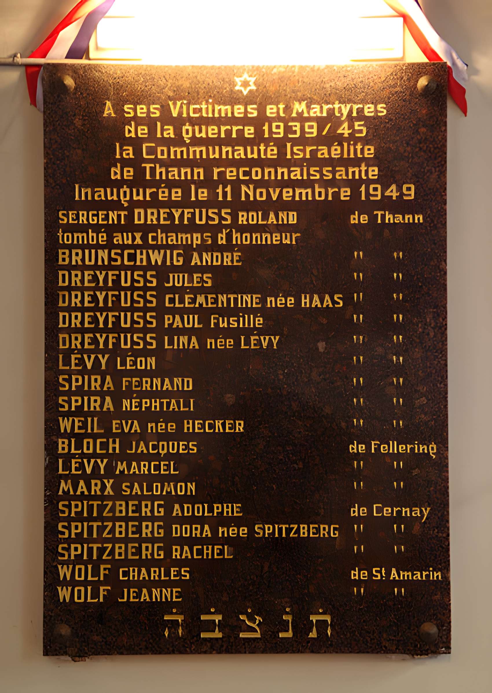 Patrimoine juif de la commune