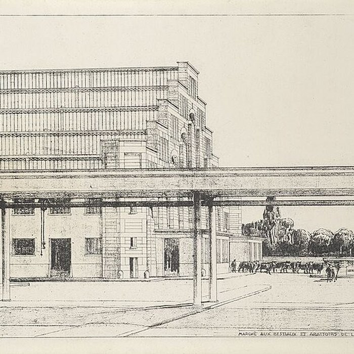 Photo de Ancien marché aux bestiaux des abattoirs de la Mouche, actuellement salle des fêtes et salle de concert dite halle Tony Garnier