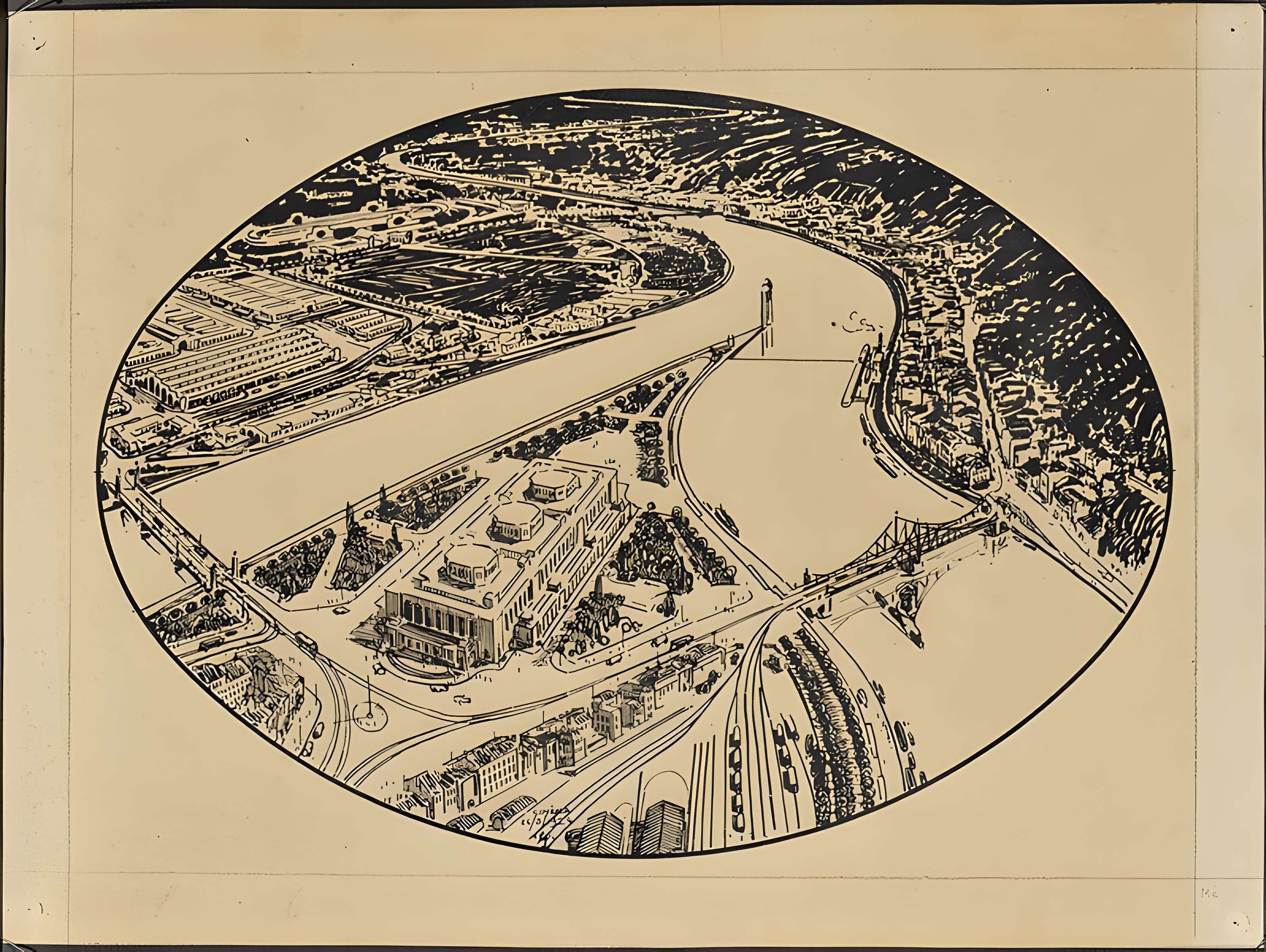 Ancien marché aux bestiaux des abattoirs de la Mouche, actuellement salle des fêtes et salle de concert dite halle Tony Garnier