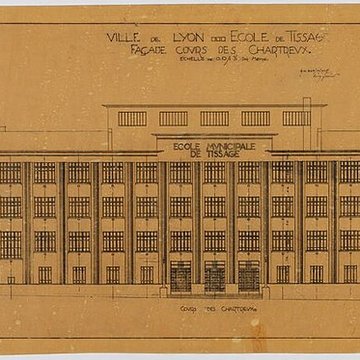 Ancienne école de tissage, actuellement lycée technique denseignement