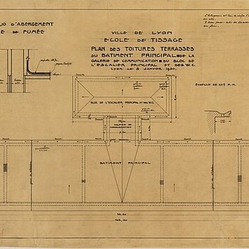 Ancienne école de tissage, actuellement lycée technique denseignement