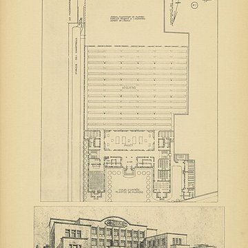Ancienne école de tissage, actuellement lycée technique denseignement