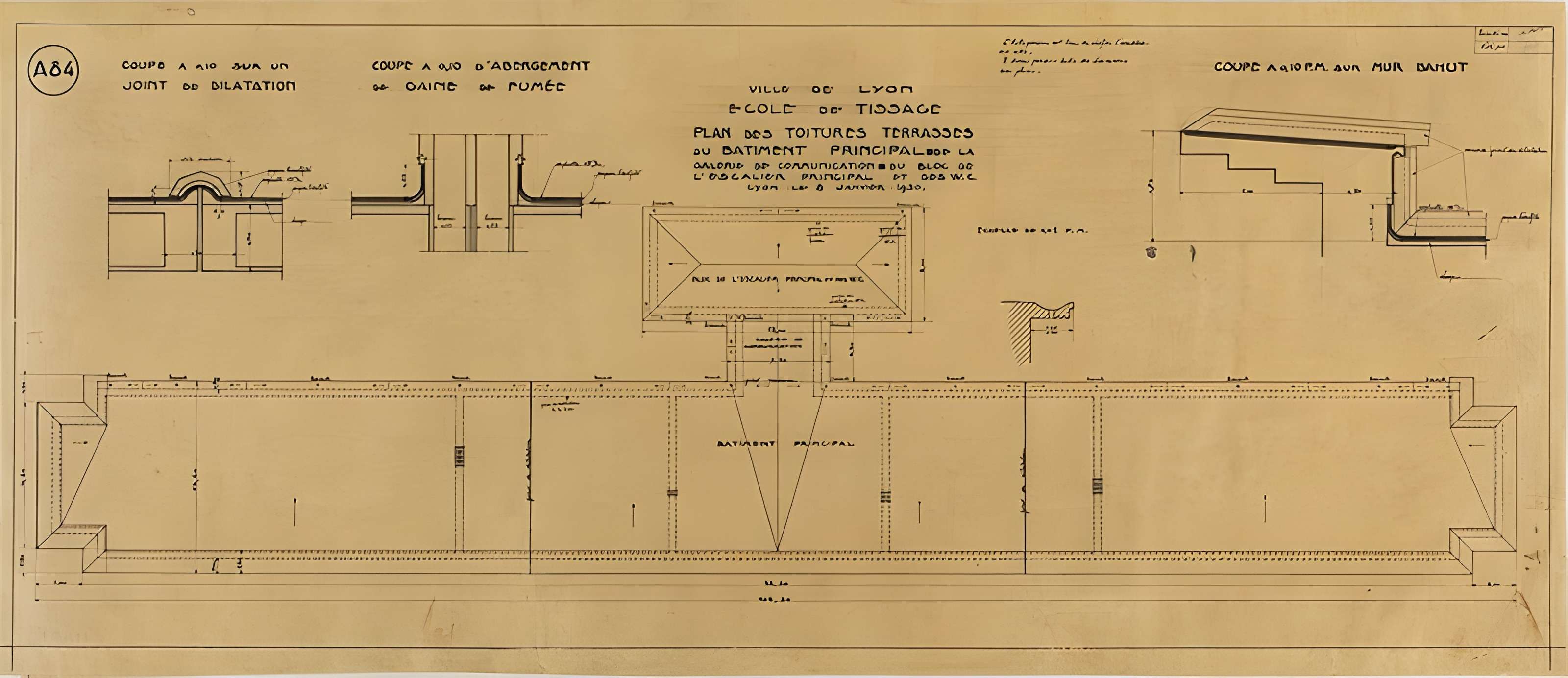 Ancienne école de tissage, actuellement lycée technique d'enseignement