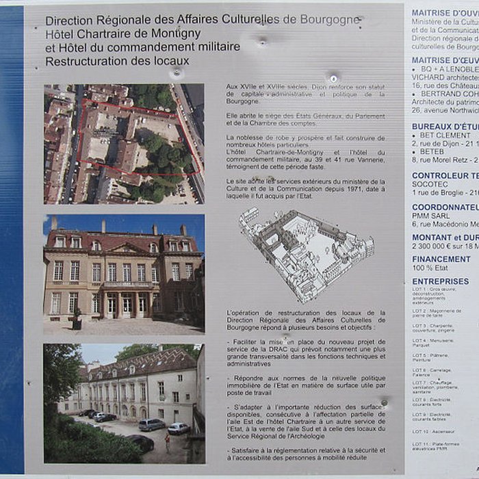 Photo de Hôtel Chartraire de Montigny à Dijon